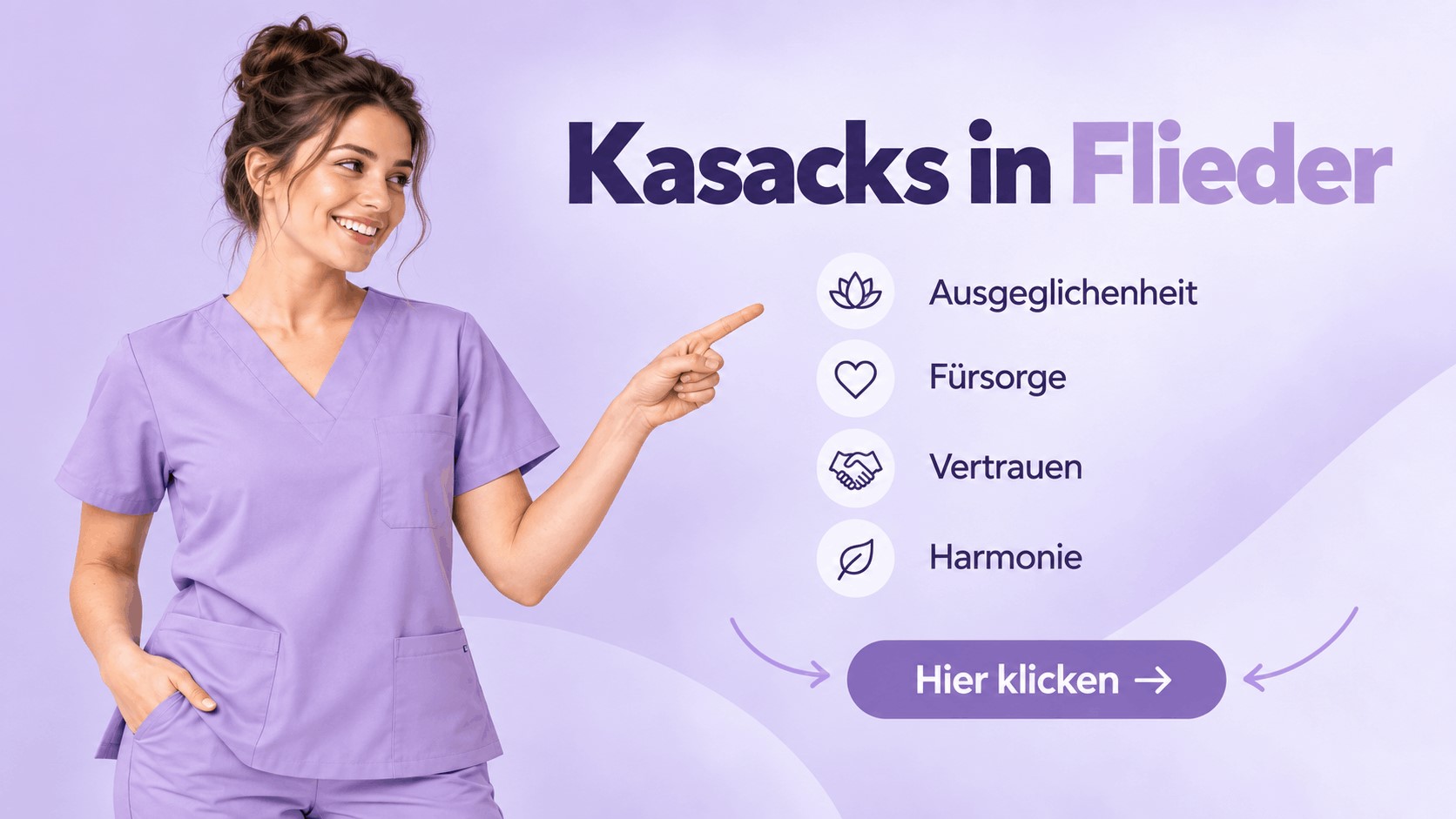 Fliederfarbene Kasacks bei MEIN-KASACK.de